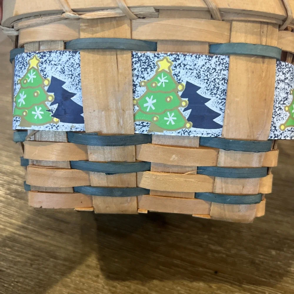 Small Wicker Basket Cottage Core Home Decor Christmas Storage Gift Farmhouse
